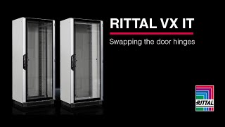 Rittal's VX IT how to video - swapping the door hinges