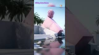 Sliding Zeus Statue | Relaxing | 3d art | #sculpture #shortvideo #sliding #digitalart #shorts