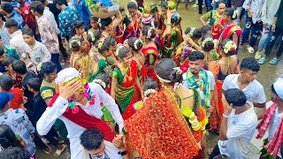 Sanjivini Junior College Gurup || नवरा ❤️‍🔥नवरी चा कडक डान्स || Vedant Dj Musical MH || 9 ऑगस्ट 2024