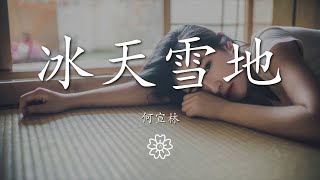 何宣林 - 冰天雪地『愛你不僅僅一次 非要等 冰已裂』【動態歌詞Lyrics】