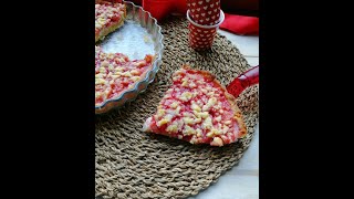 Crostata alla crema di ricotta e composta di fragole