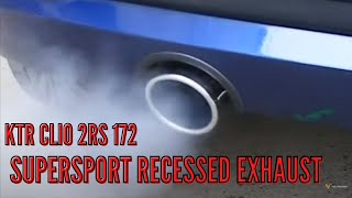 K-TEC RACING CLIO 2RS 172 | SUPERSPORTS RECESSED EXHAUST SYSTEM