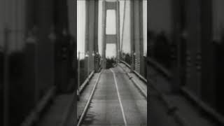 Not sure we would drive over Galloping Gertie. Would you?🎥 Tacoma Narrows Bridge; 1945. #shortvideo