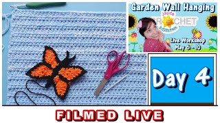 Garden Wall Hanging - Day 4 - LIVE Crochet Workshop 💗 May 9, 2024