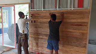 Steel House Update, Farm House (3-3-23) #wallcladding #metalstud #spandrel #metalframe