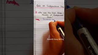 Independence day quiz questions in English 2023 || #powerliftessaywriting || Quiz Question