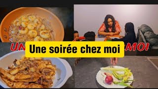 PASSEZ UNE SOIRÉE AVEC MOI| RECETTE de POISSONS FRITS  AUX CREVETTES | ETUDE AVEC LES ENFANTS