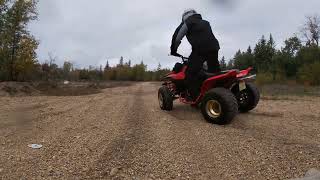 Yamaha Warriors running the back woods trails.