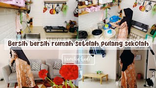 VLOG - KEGIATAN IBU RUMAH TANGGA || Bersih bersih rumh jadi cepet kalo anak udah tidur