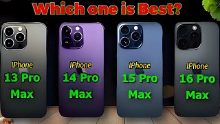 iPhone 16 Pro Max vs iPhone 15 Pro Max vs iPhone 14 Pro Max vs iPhone 13 Pro Max Full Comparison ⚡