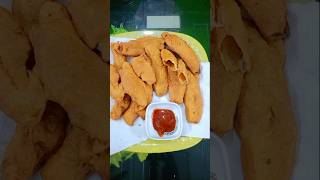 বৃষ্টির সন্ধায় চায়ের সাথে গরম গরম  বেগুনি। #food #reels #youtubeshorts