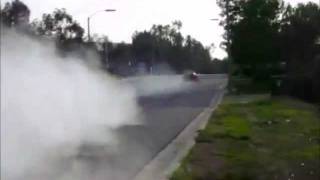 1999 Mustang Cobra burnout through 1st and 2nd