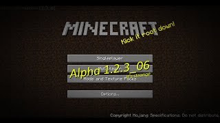 Minecraft Alpha 1.2.3_06 (Original)