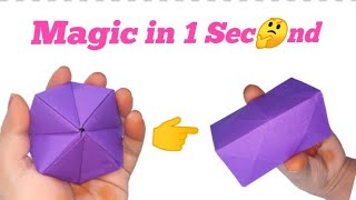 Magic in 🤔ne Sec🤔nd(Origami flexahedran)in 🤔ne paper