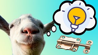 Умный козел сам научился открывать задвижки губами (clever goat) (ماعز ذكي)