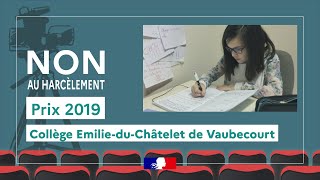 Prix NAH 2019 - Collège Emilie du Châtelet de Vaubecourt