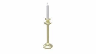 Church Candle 3D Model