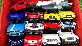 Box Full of Car Toys /BMW M4, Ferrari 548, BMW Dtm, Audi Car, Jeep Car, Porsche 911, Lexus Nx200t