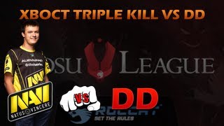 DotA 2 - GosuLeague V - XBOCT Triple kill vs DD