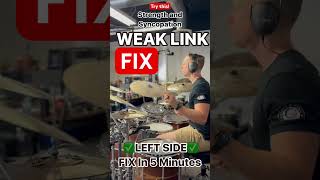 Weak Link FIXER - Left Side Development For Drummers #drumlesson #drumtechnique #drummer