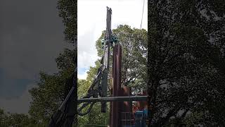 Crazy big piling machine