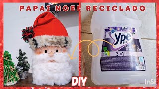 Papai Noel feito de garrafa/DIY