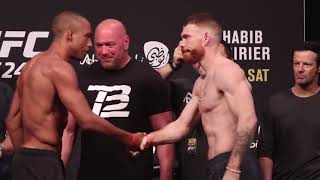 UFC 242 Weigh Ins & Faceoffs Khabib Nurmagomedov vs Dustin Poirier Abu Dhabi