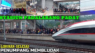 LIBURAN SELESAI..!! Penumpang WHOOSH MEMBLUDAK DI Stasiun Padalarang II Antusias Jajal WHOOSH