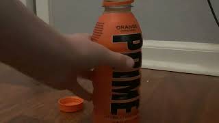 Trying the new orange flavor prime drink