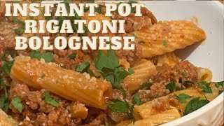 INSTANT POT RIGATONI BOLOGNESE