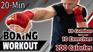 20 Min Full Body Boxing HIIT Workout | At Home Boxing Workout | Follow Along