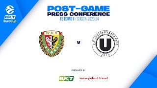 Post-game press conference | EuroCup 23-24 RS Round II | Slask Wroclaw - U-BT Cluj-Napoca