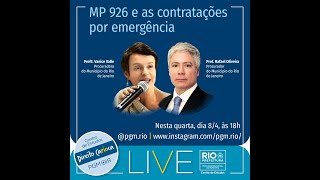 LIVE do CES/PGM - A MP 926 e as contratações por emergência Parte 2