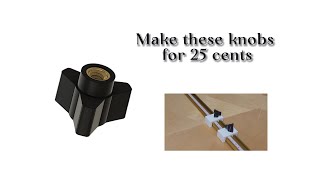 Make a small star knob 1/4"-20 Female