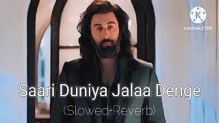 Saari Duniya Jalaa Denge - Slowed+Reverb | Animal | Use Earphones