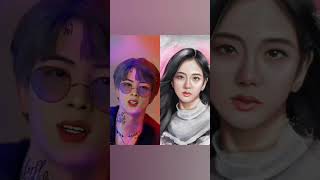 Jin vs Jisoo fanart ❤️#bts#blackpink