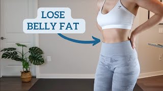 3 MIN LOSE BELLY FAT WORKOUT // lose weight at home!