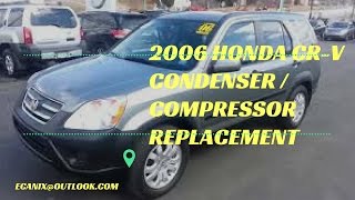 2002-06 Honda CR-V Condenser Compressor Replacement