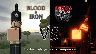 Blood & Iron Vs Guts & Blackpowder Uniforms/Regiments Comparison