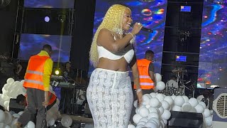 Lydia Jazmine performing for her best friend Sheebah Karungi