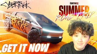 🍩LIVE FORTNITE SUMMER ROAD TRIP QUESTS AND CYBERTRUCK AVALIBLE NOW