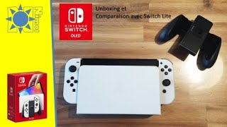 Nintendo Switch Oled. Unboxing. Contenu de la boîte.