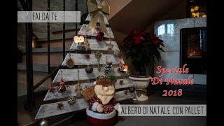 🏚 FAI DA TE 🎄 ALBERO DI NATALE CON PALLET 💡 (Shabby Chic)