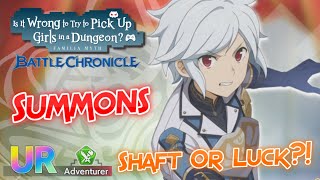 DanMachi: Battle Chronicle - Festival Bell (Green Attacker) Summons! [Shaft Or Luck?!]