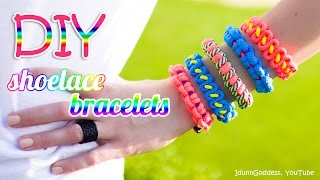 3 DIY Shoelace Bracelets – How To Make A Bracelet Out Of A Shoelace (tutorial)