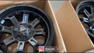 Velg racing Fortuner upgrade sepatu pakai R20" + ban ACC MT01 275/55-20