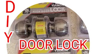 How to install door knob/door lock