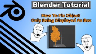 Blender Tutorial How To Fix Object Only Being Displayed As Box #blendertutorial #tutorial #blender