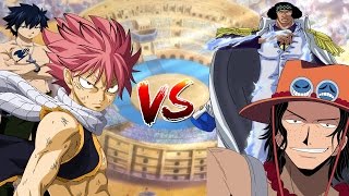 Natsu Dragneel and Gray Fullbuster vs Portgas D. Ace and Aokiji M U G E N Epic Battle