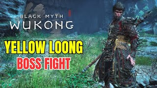 YELLOW LOONG Boss Fight (First Playthrough) - Black Myth Wukong